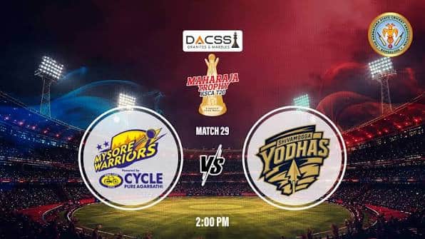 Mysore Warriors vs Shivamogga Yodhas Mysore Warriors vs Shivamogga Yodhas